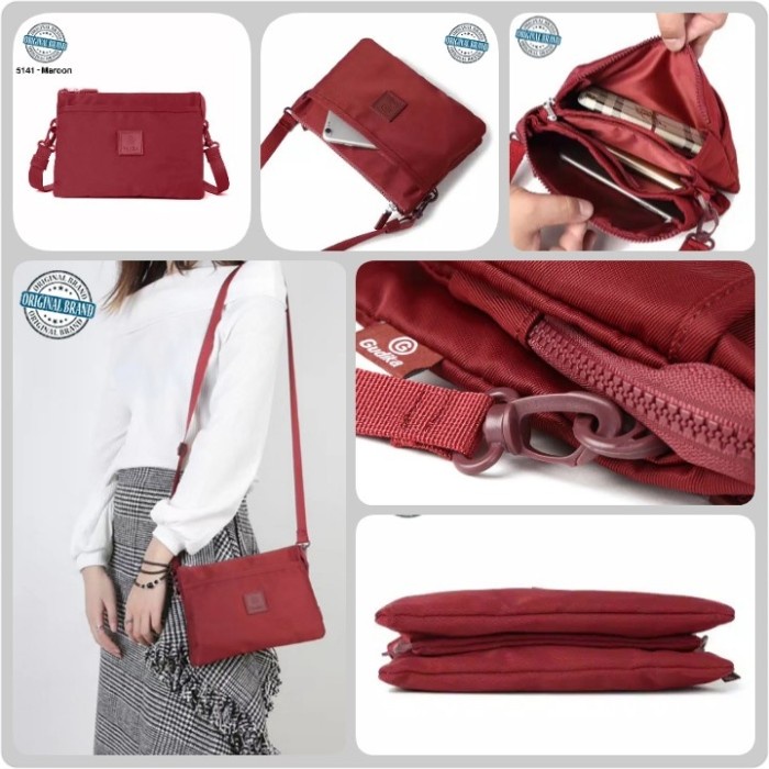 BIG PROMO Tas Wanita GUDIKA 5141 - tas selempang wanita import original termurah - tas cewek - tas waterproof - fashion - tas korea - tas kondangan - cod - bayar di tempat - gratis ongkir - travel bag - tas bahu - sling bag - shoulder bag - tas mini