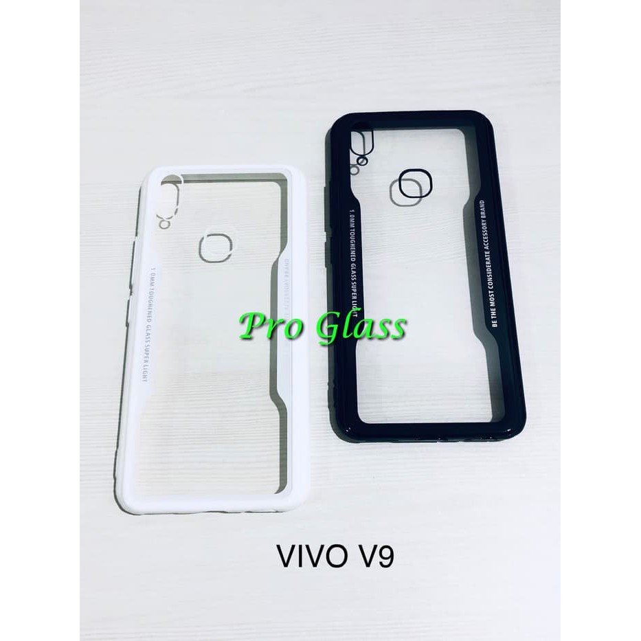 C108 VIVO V9 Ultrathin Glass SIlicone Premium Case