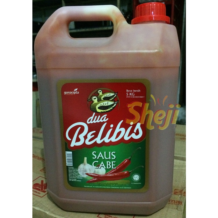 

Jual Sambal Dua Belibis / Saus Cabe Ukuran 5Kg
