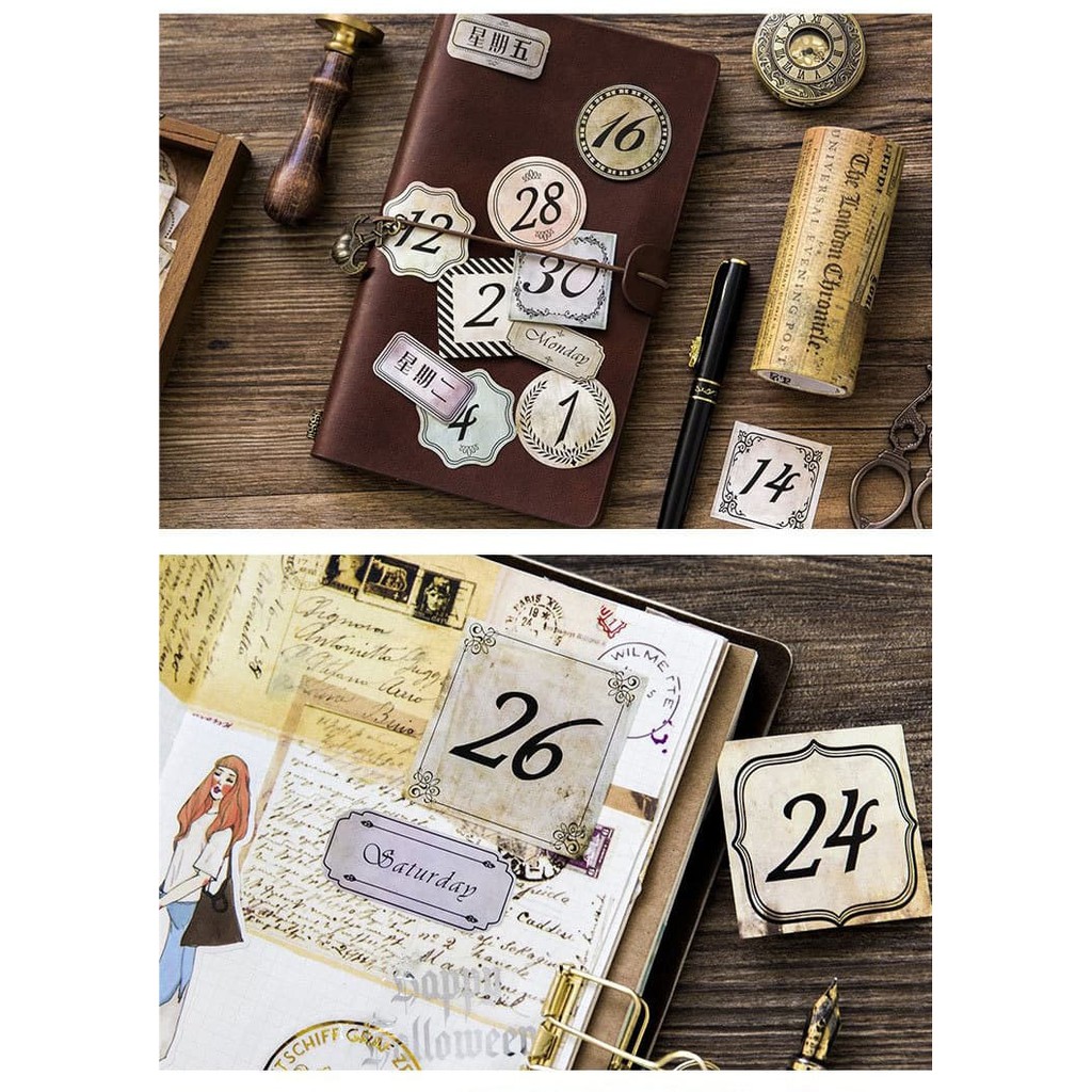 Label Sticker - Planner Date (45pcs)