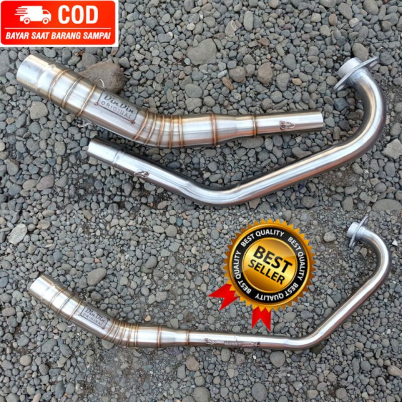 LEHERAN PIPA KNALPOT SATRIA FU R15 X-ABRE CBR150 TIGER CB150R GSX150R SONIC150 MEGAPRO GL MP SUPRA G