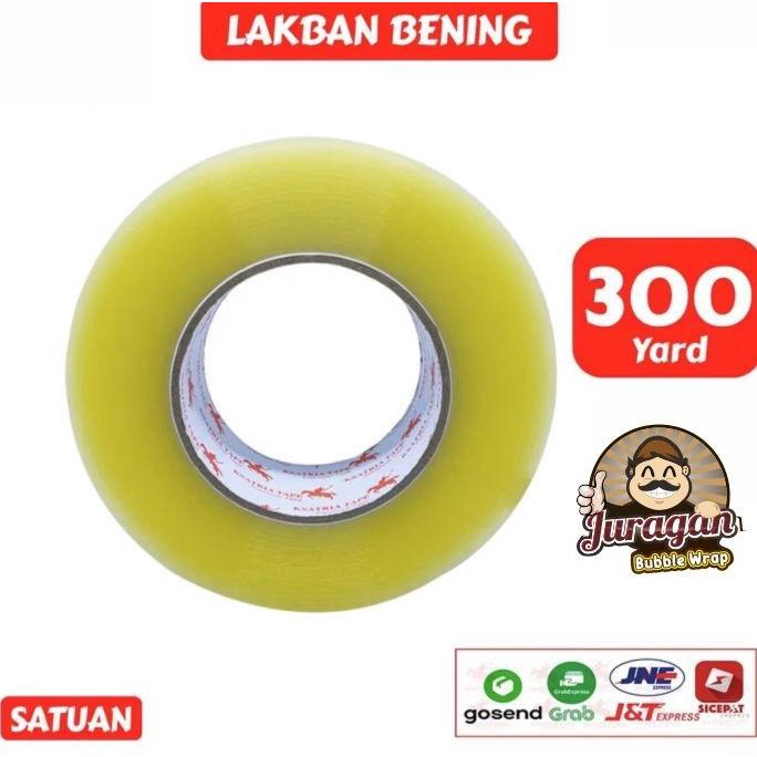 

(BISA COD) Lakban Bening 300 Yard JURAGAN PACKING SEMARANG TERJAMIN Kode 170
