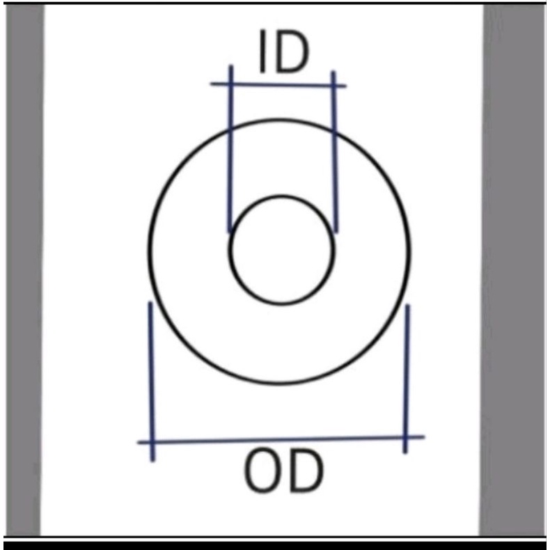 Besi plat bulat 8mm ID 140 ID 49