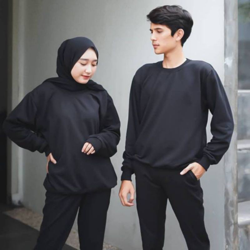 Basic Sweater Polos Fleece Unisex-8