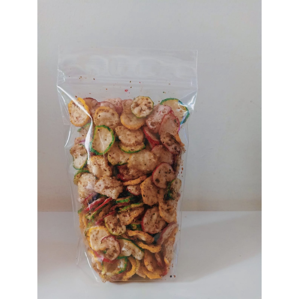 

Krupuk seblak pedas gurih 160 gram