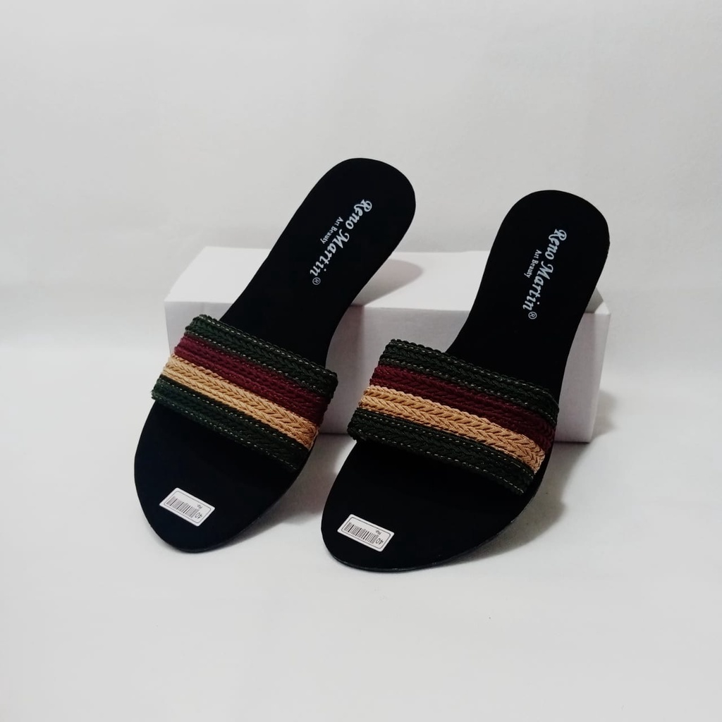 Sandal Wanita Murah Teplek Wanita Terabru Sendal Selop Warna Random