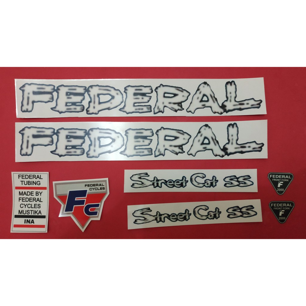 Decal Federal font surly
