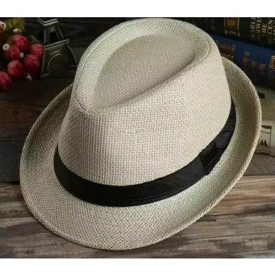 Topi Anak Koboy Serat Rami / Fashion Fedora Hat For Kids Topi Anak Model Baru