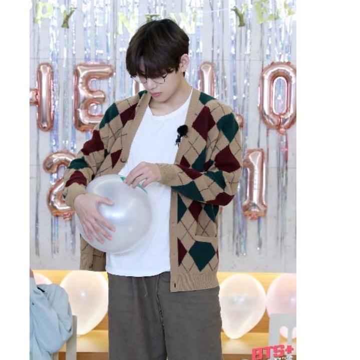 F-39 cardygan taehyung/sweater corean basic rajut VA6H