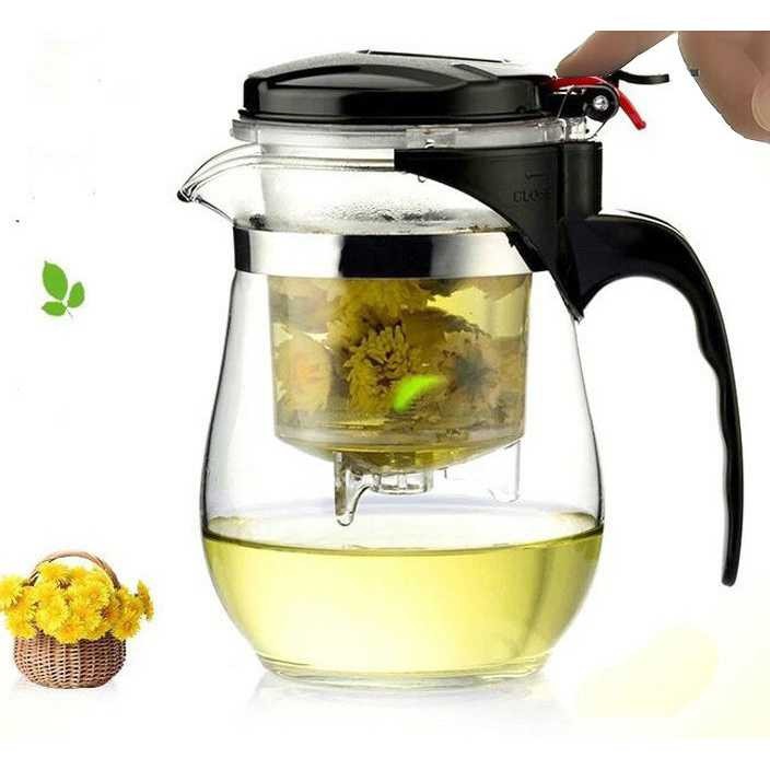 Bergaransi ! OneTwoCups Teko Pitcher Teh Chinese Teapot Maker 500ml - TP-757