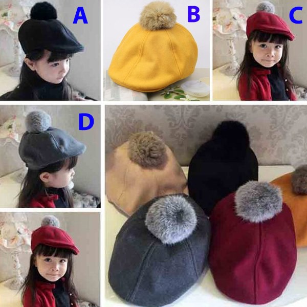 Topi PomPom Anak Cewek Agnes Style