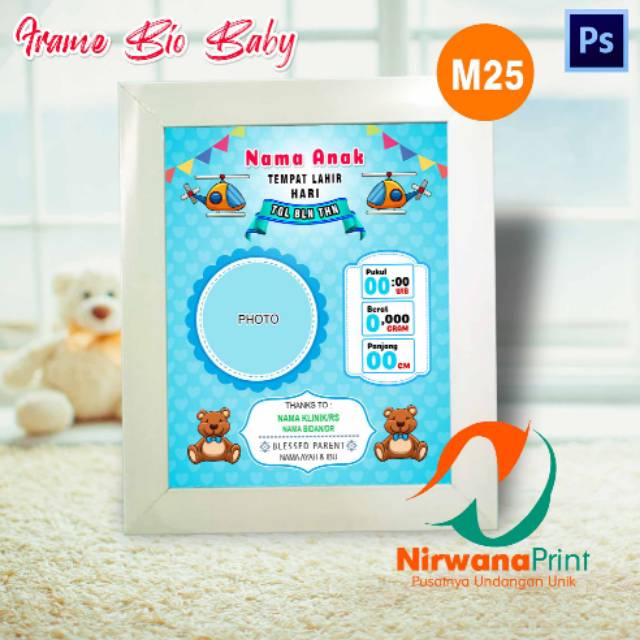 Baby Frame Kado Bayi Foto Bayi Pigura Nama Bayi Biodata Bayi Shopee Indonesia