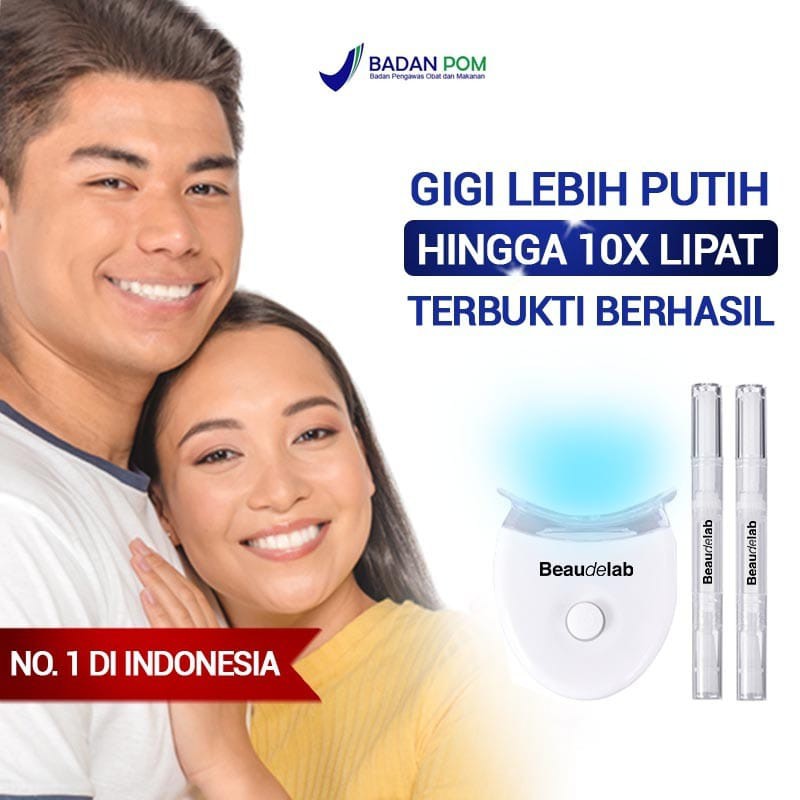 Beaudelab Pro Teeth Whitening Kit Alat Pemutih Gigi Permanen | Memutihkan Gigi Super Cepat