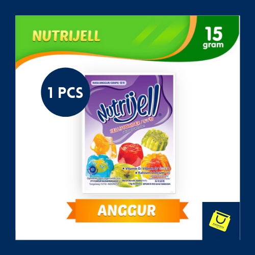 

Nutrijell Reguler Anggur / Agar-agar Rasa Anggur / Jelly Powder / Nutrijel / 15gram / Forisa