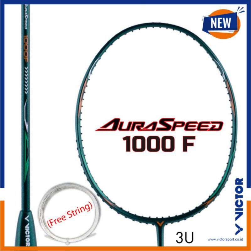 RAKET VICTOR AURASPEED 1000 F 2000 M 3000 S RAKET BADMINTON ORIGINAL