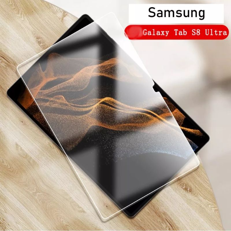 Samsung Galaxy Tab S8 Plus Ultra S8plus S8Ultra X800 X900 Screen Guard protector TG Bening Kaca Pelindung Layar tablet SM-X900 SM-X906 SM-X906B SM-X906U SM-X906N SM-X800 SM-X806 SM-X806B SM-X806U SM-X806N