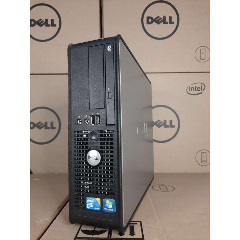 PAKETAN PC MINI DELL OPTIPLEX 780 CORE 2DUO RAM 2GB HDD 160GB LCD 17 IN KOTAK SECOND BERKUALITAS