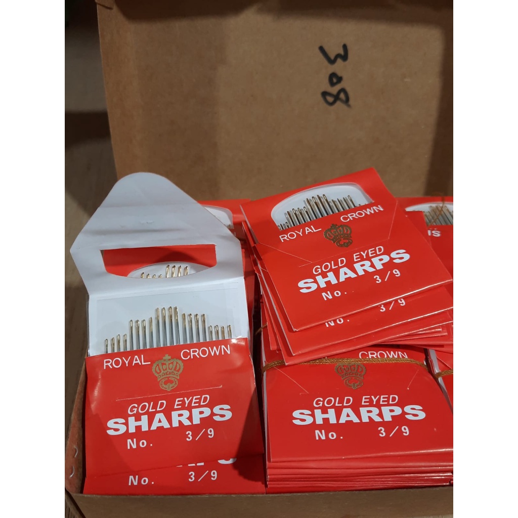 Jarum Jahit Tangan Asli Japan / Jarum Sharps ROYAL CROWN (Isi 20BJ)