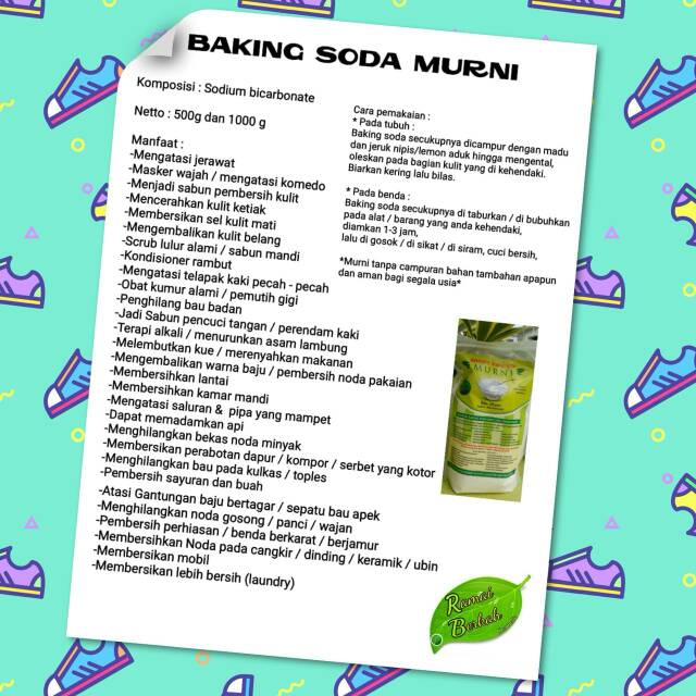 

Baking Soda Murni 100gr