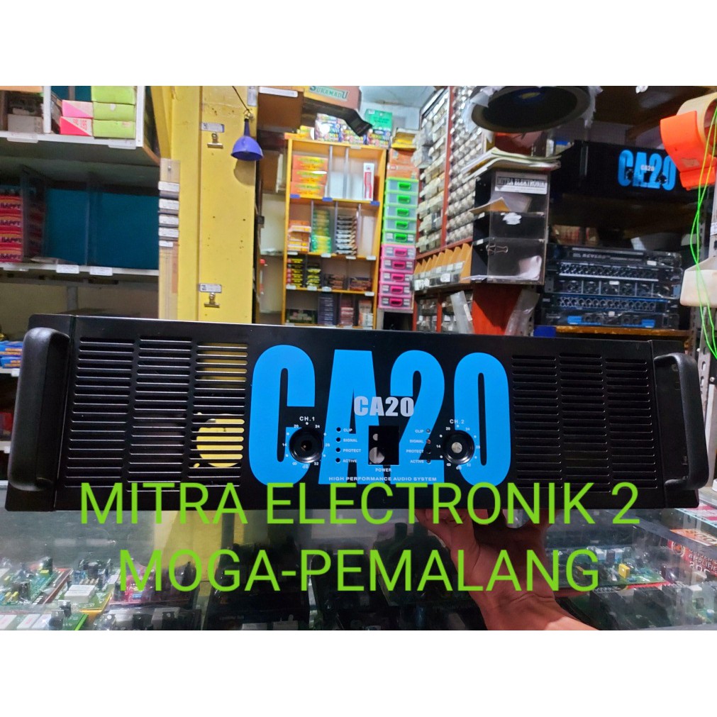 BOX POWER AMPLIFIER CA 20 3U TEBAL BONUS SOKET AC LISTRIK