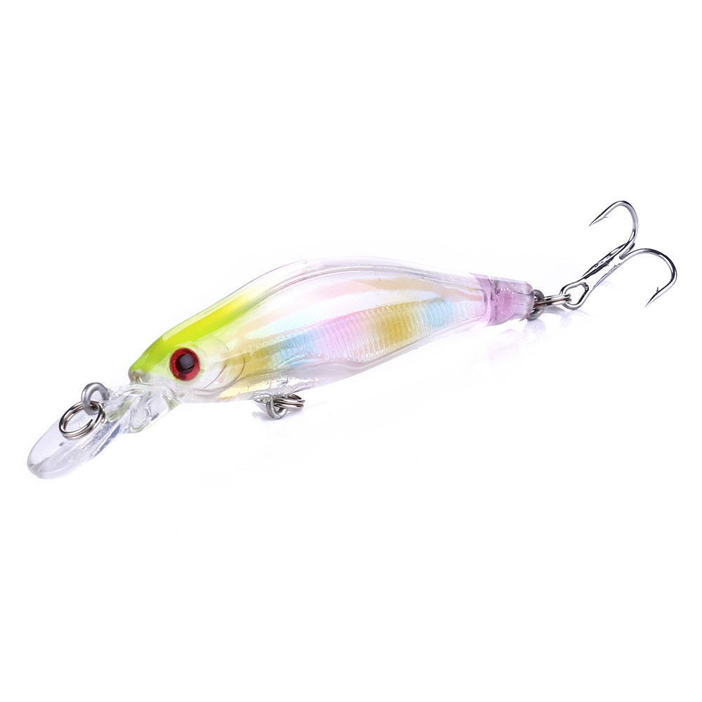 HENGJIA 5pcs 8cm/6.2g Minnow Umpan Pancing Crankbait Ikan Swimbait Fishing Lure Bass Bait Boxed