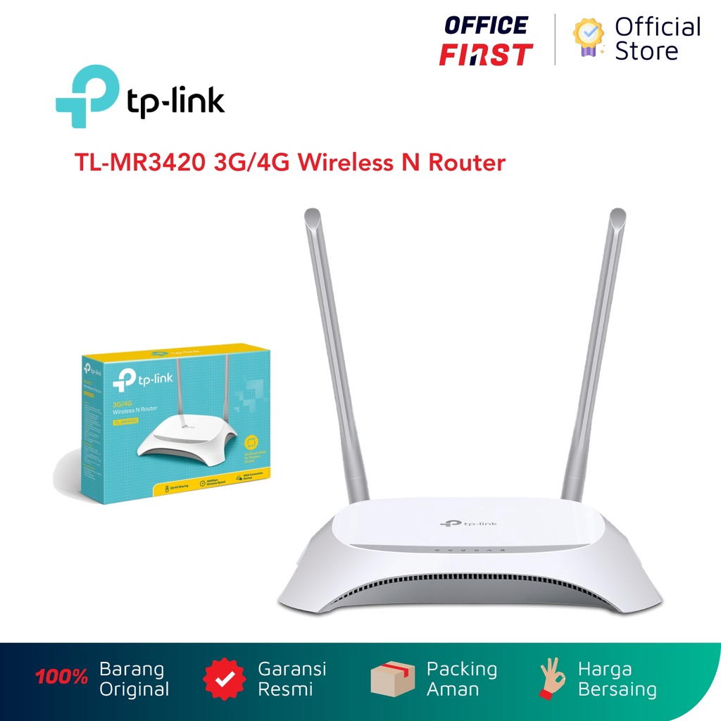 TP Link TL-MR3420 3G / 4G Wireless N Router TL MR3420 TP-Link 300 Mbps