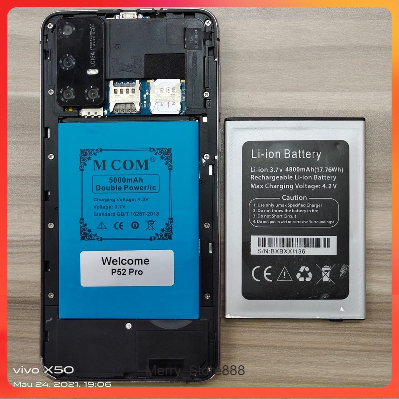Mcom Battery Batre Batere Baterai Double Power Mcom Welcome P52 Pro