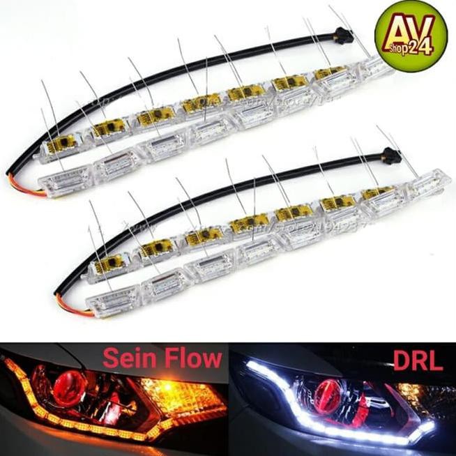 Lampu Led Aes Drl + Sein Flexible Flow Aes