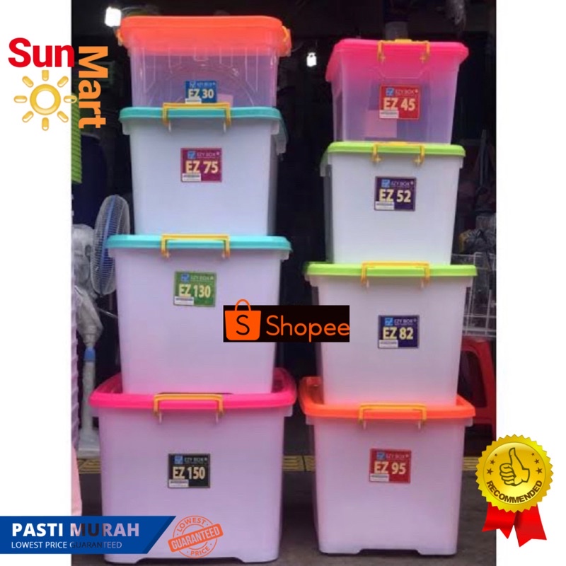 Box Ezy Container Plastik / Tempat Penyimpanan Plastik Ezy