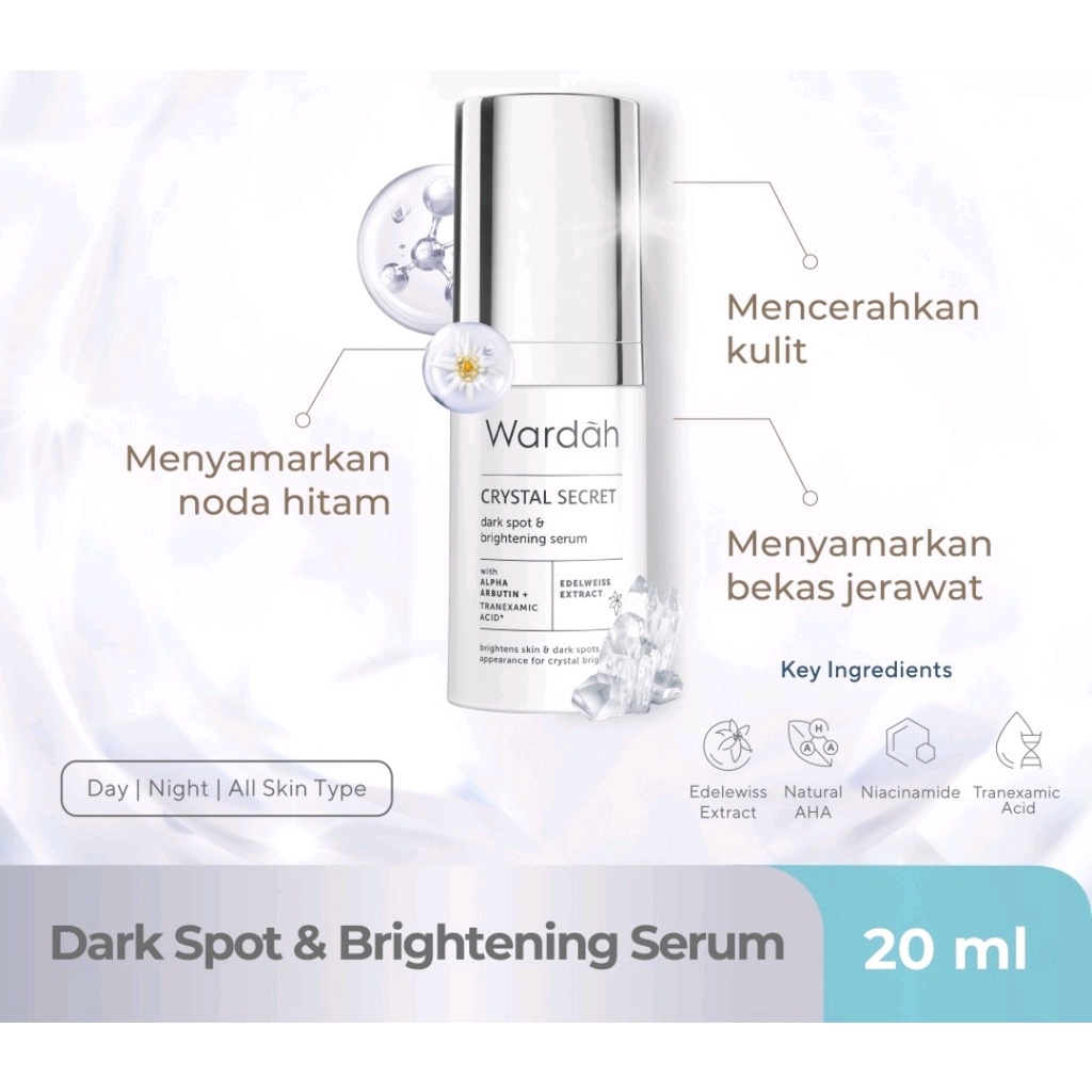 ❤️ GROSIR ❤️Wardah Crystal Secret Dark Spot &amp; Brightening Serum