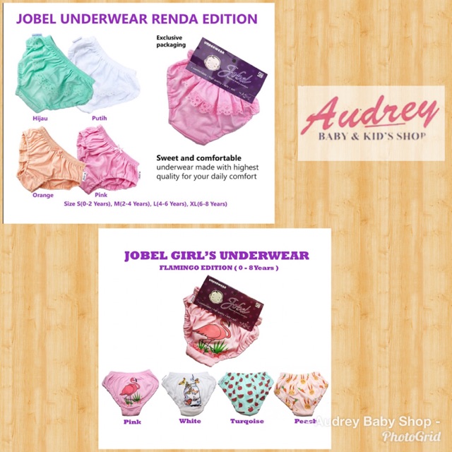 Jobel Celana Dalam anak cewek isi 4pcs / Underwear