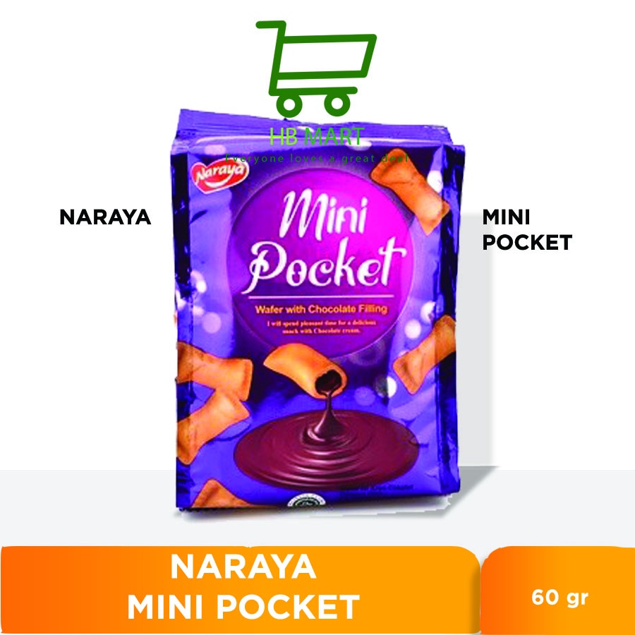

NARAYA MINI POCKET WAFER WITH CHOCOLATE FILLING 60GR