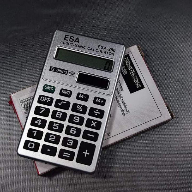 

Kalkulator bagus awet 8 digits 0280 Model super Slim Kuat tipis