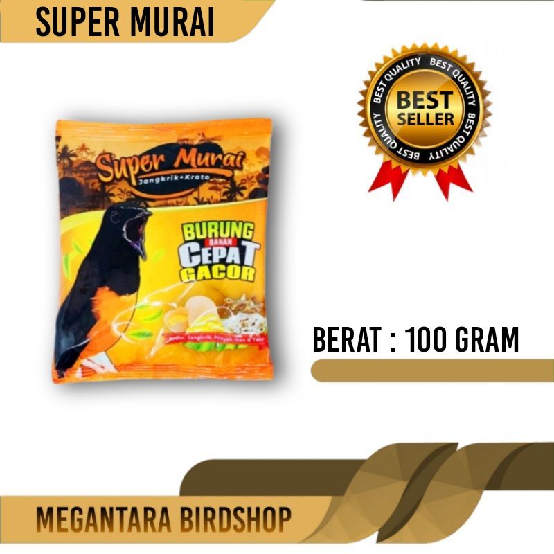 super murai voer penggacor burung murai gacor seketika 100 gram