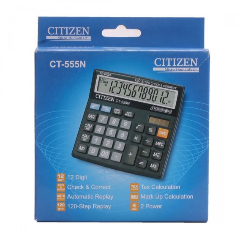 CITIZEN CT 555 N KALKULATOR 12 DIGIT