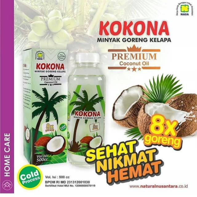 

KOKONA MINYAK GORENG KELAPA (Premium Coconut Oil)