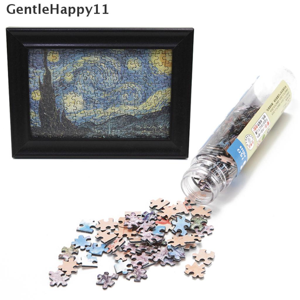 Gentlehappy 150Pcs / Set Mainan Edukasi puzzle Tabung Reaksi Motif Lukisan Minyak Untuk Anak / Dewasa