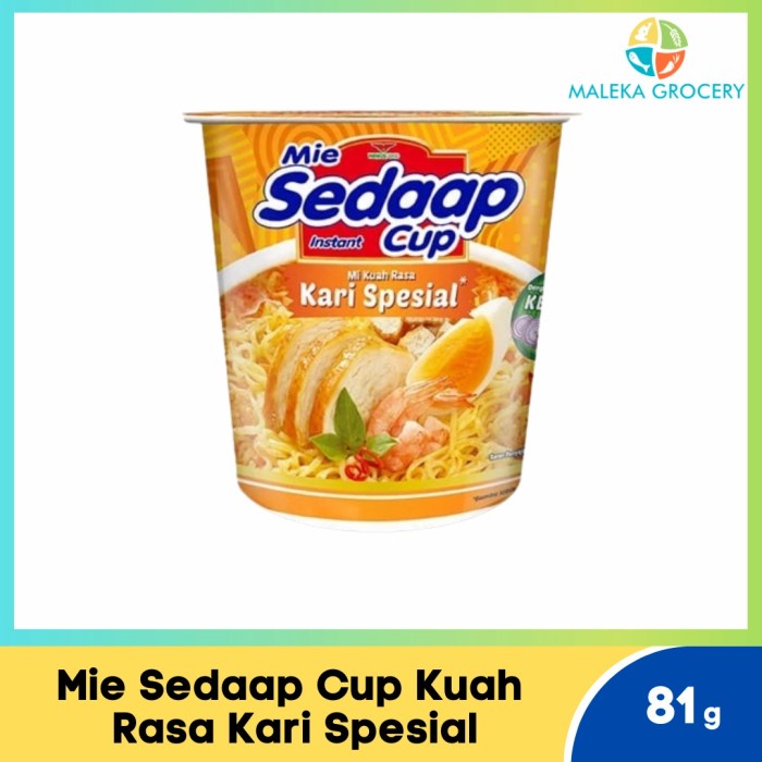 

Mie Sedaap Cup Rasa Kari Spesial 81 gram