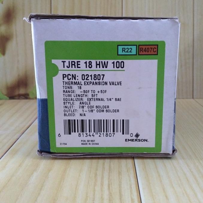 Ekspansi Emerson 18 Hw / Thermal Expansion Valve Tjre 18 Hw 100