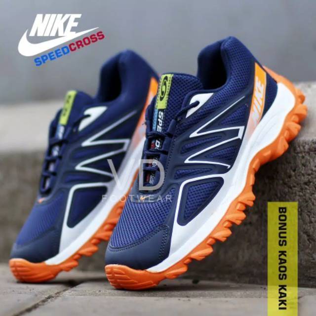 blue and orange sneakers nike