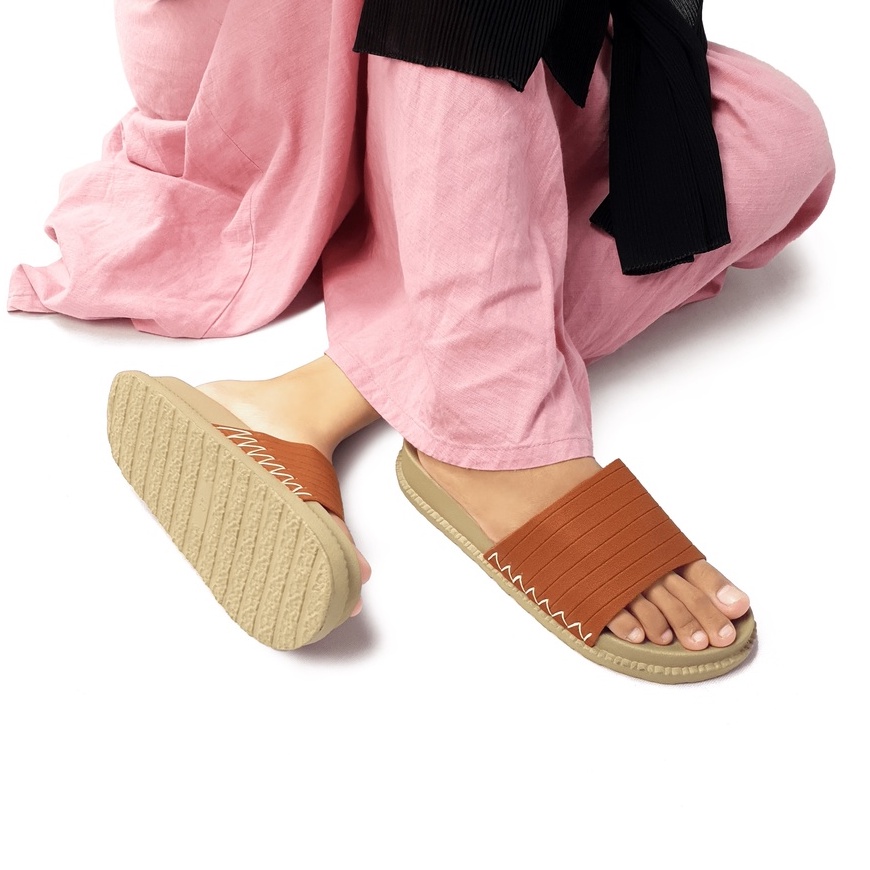 Sandal Jelly Velonesia Sandal Wedges Wanita Platform Birken Korea Style Leona Series - Bella-6