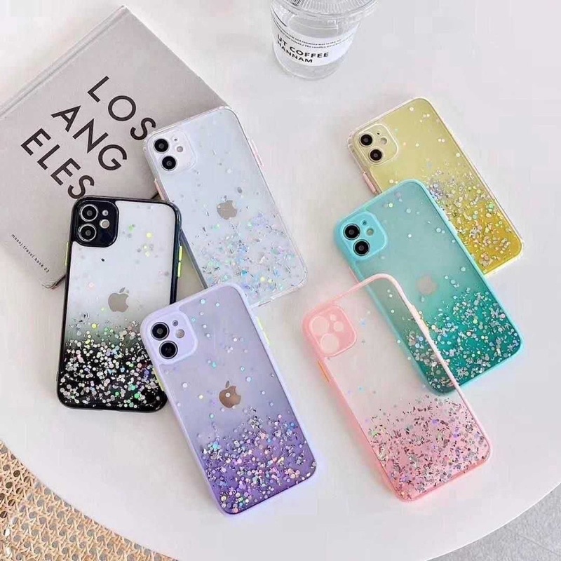 softcase gliter premium xiaomi redminot 10 pro 4g. vivo y17,samsung A52,Oppo A74 4g/A95, A33,A73,Iphone xr,13 pro