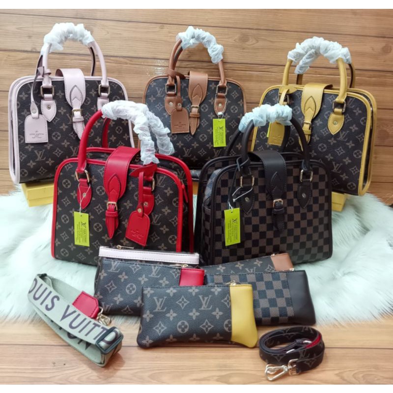 TAS KANTOR CANTIK / TAS LV / SELEMPANG LV / TOTEBAG LV / SLING LV / TAS BRANDED MURAH / GROSIR TAS