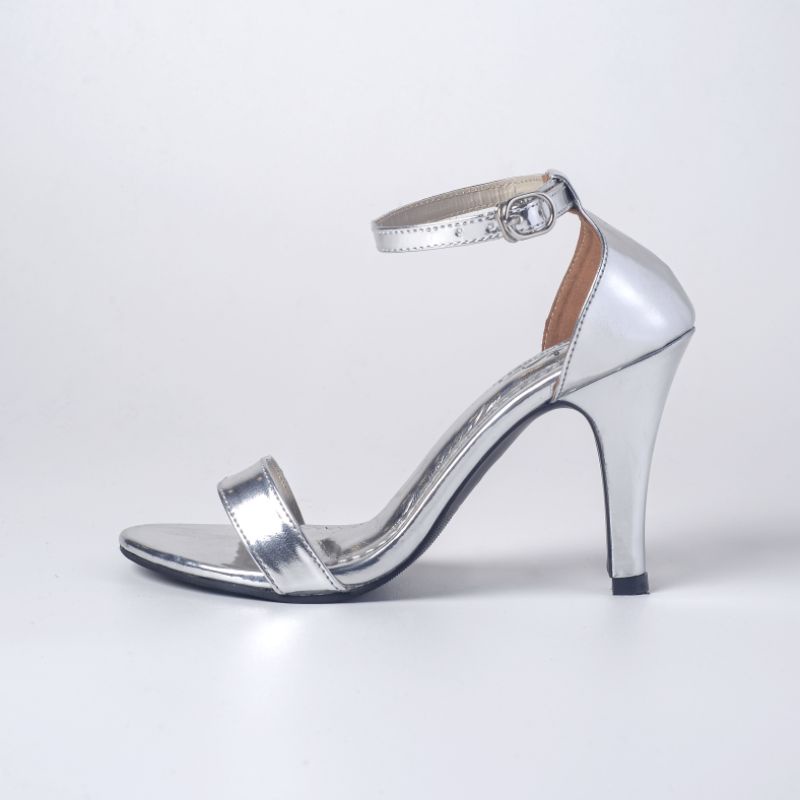 Sepatu High Heels gelang silver