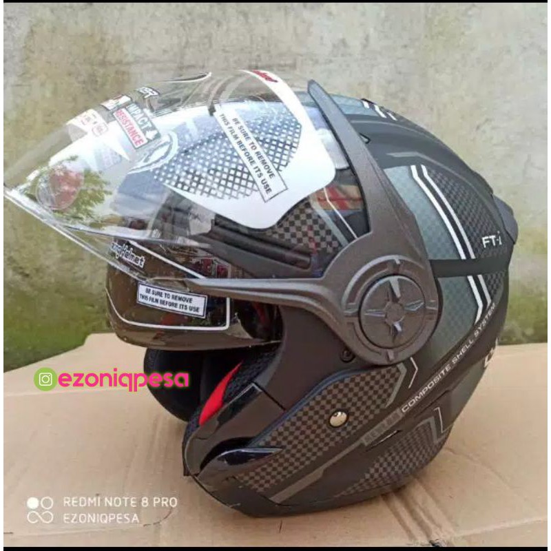 HELM NHK GLADIATOR Motif FTI Black Silver Doff