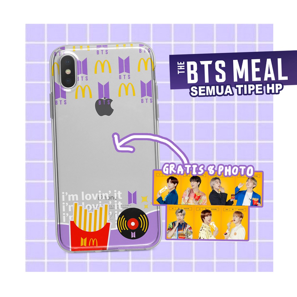 Case softcase BTS MEAL MCD GRATIS 7 PHOTOCARD