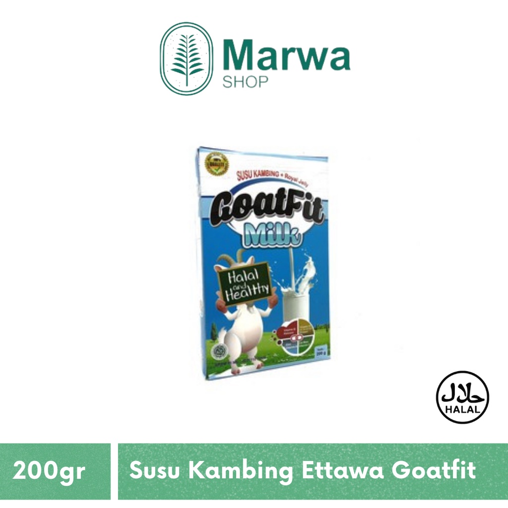 Susu Kambing Etawa Bubuk Goatfit Milk Putih 200 GR