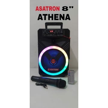 ASATRON ATHENA 8INCH SPEAKER PORTABLE MEETING BLUETOOTH FREE MIC WIRELESS 1 ORIGINAL