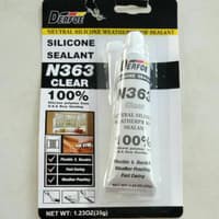 Lem Silikon Silicone DERFOE 35gr Clear Sealant Sealent Kaca Aquarium