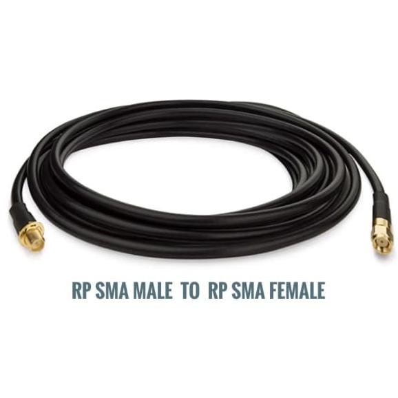 Kabel Pigtail Extention RP-SMA MALE to RP-SMA FEMALE RG 58 lightn33